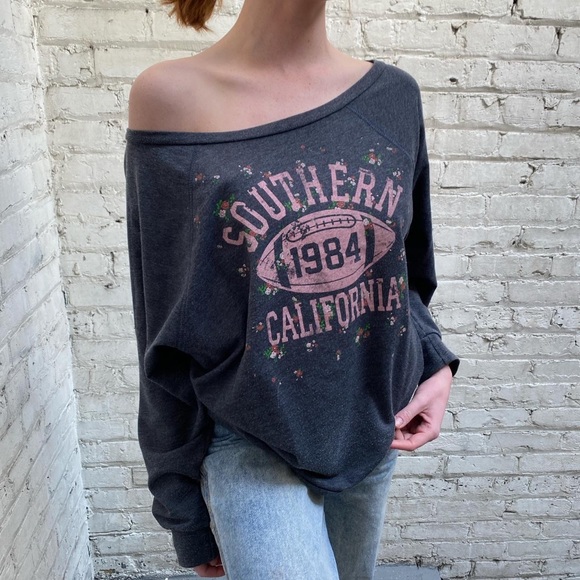 soco floral slouchy crewneck - Picture 2 of 3